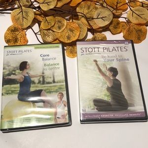 Stott Pilates DVDs for core and spine. New